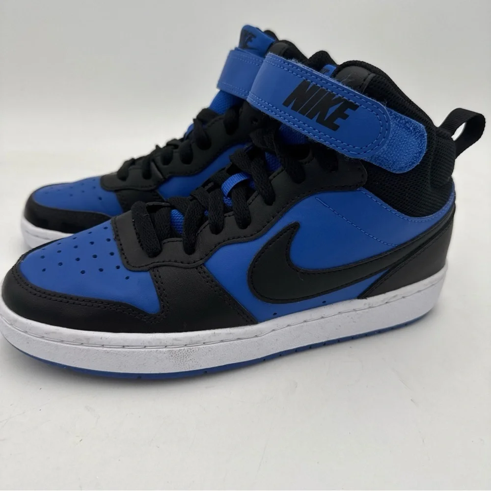 Nike Black and Blue High-Top Sneakers